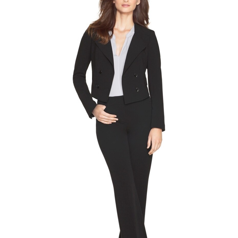 White House Black Market Double-Breasted Crop Jacket, Size 4